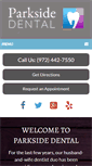 Mobile Screenshot of parksidedentaltx.com