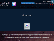Tablet Screenshot of parksidedentaltx.com